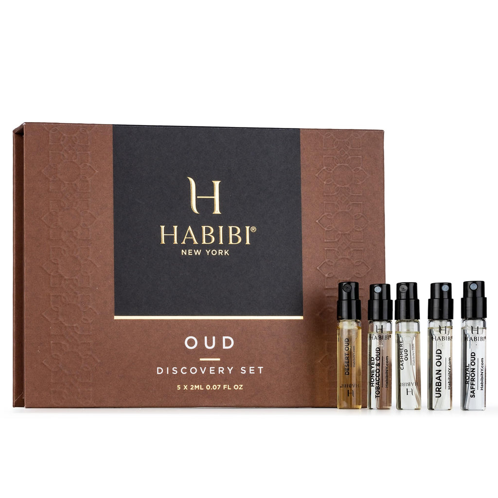H HABIBI Men's Perfume & Oud Sample Set – 12 x 2ml Mini Sprays | Made in USA
