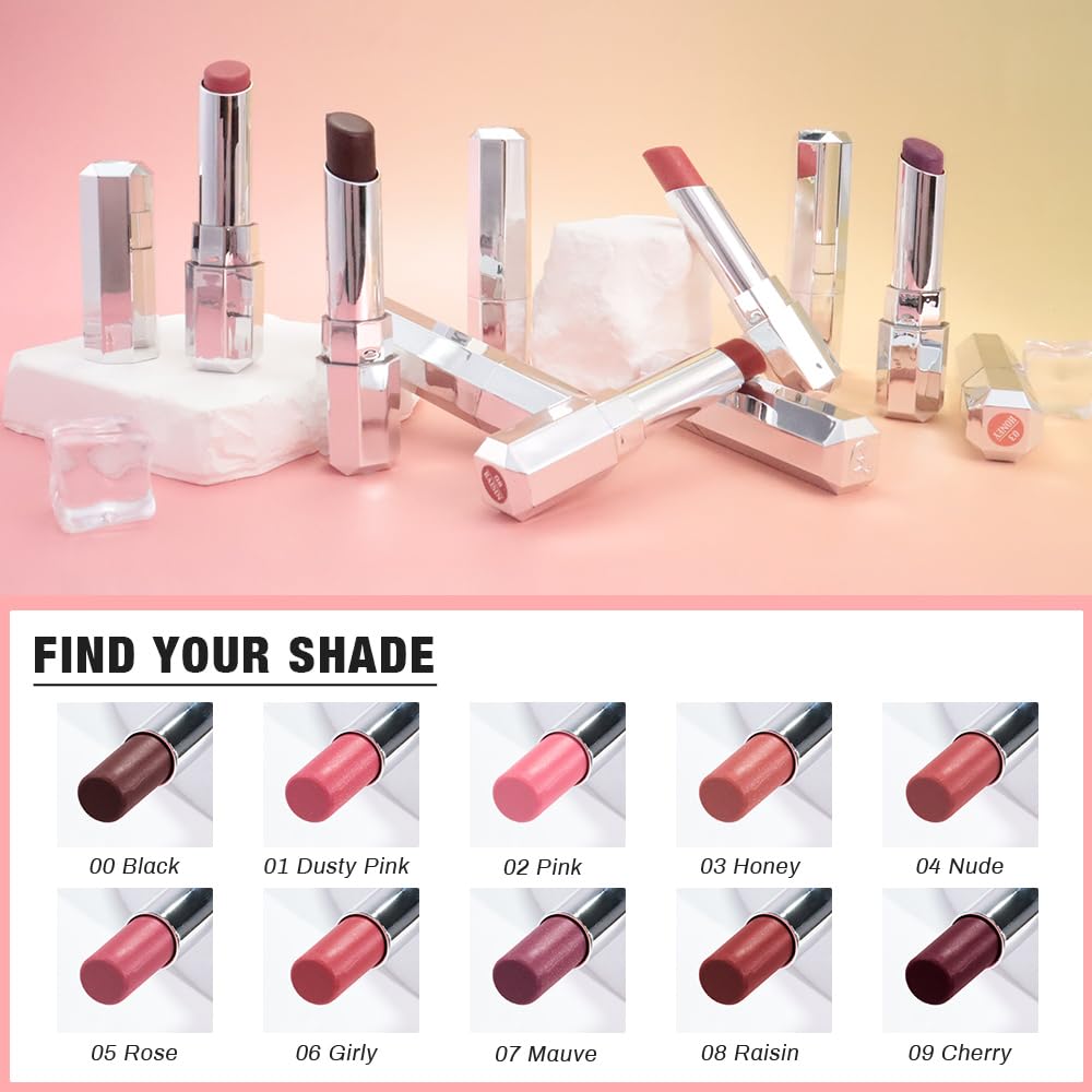 HHLTOH Honey Lipstick Tinted Lip Balm – Nourishing Vegan Shine in Dusty Pink & Pink (2pc)