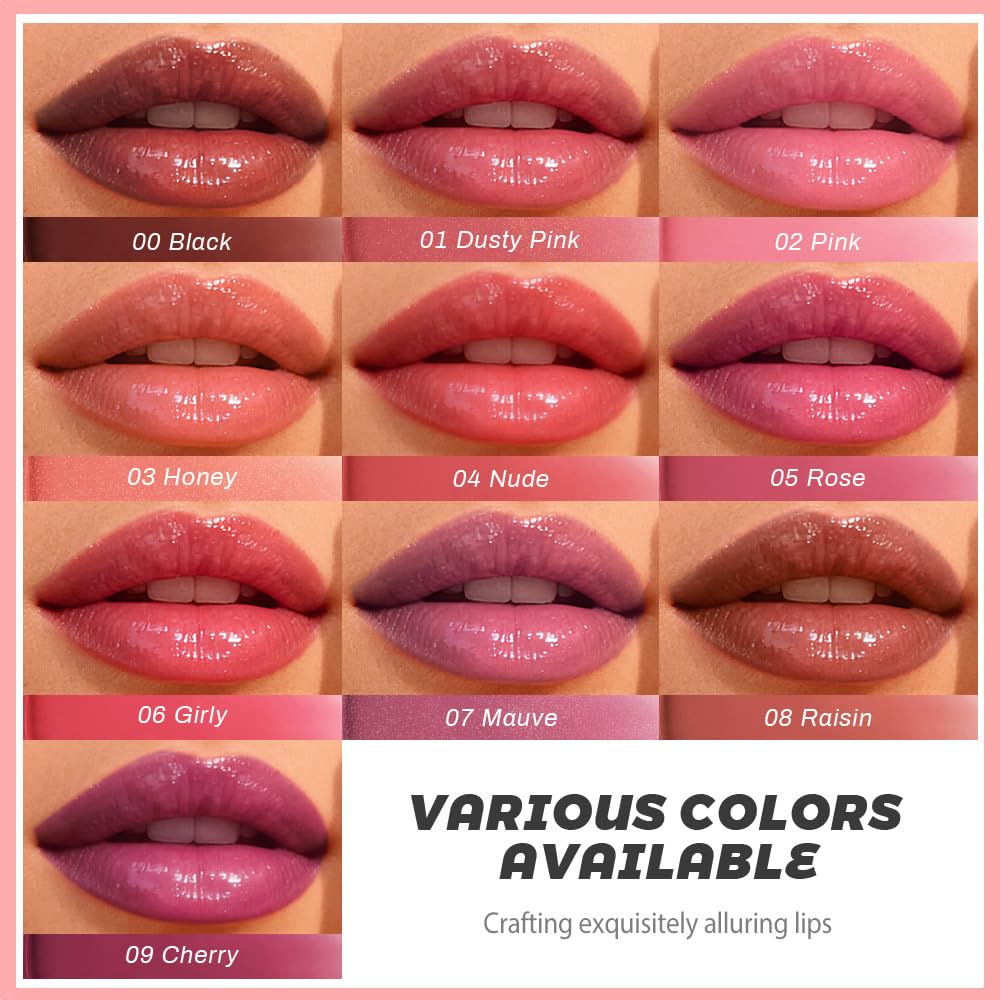 HHLTOH Honey Lipstick Tinted Lip Balm – Nourishing Vegan Shine in Dusty Pink & Pink (2pc)