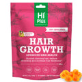 HiPlus Hair Growth Gummies for Men & Women – Pineapple Flavor, 90 Gummies, 45 Day Supply