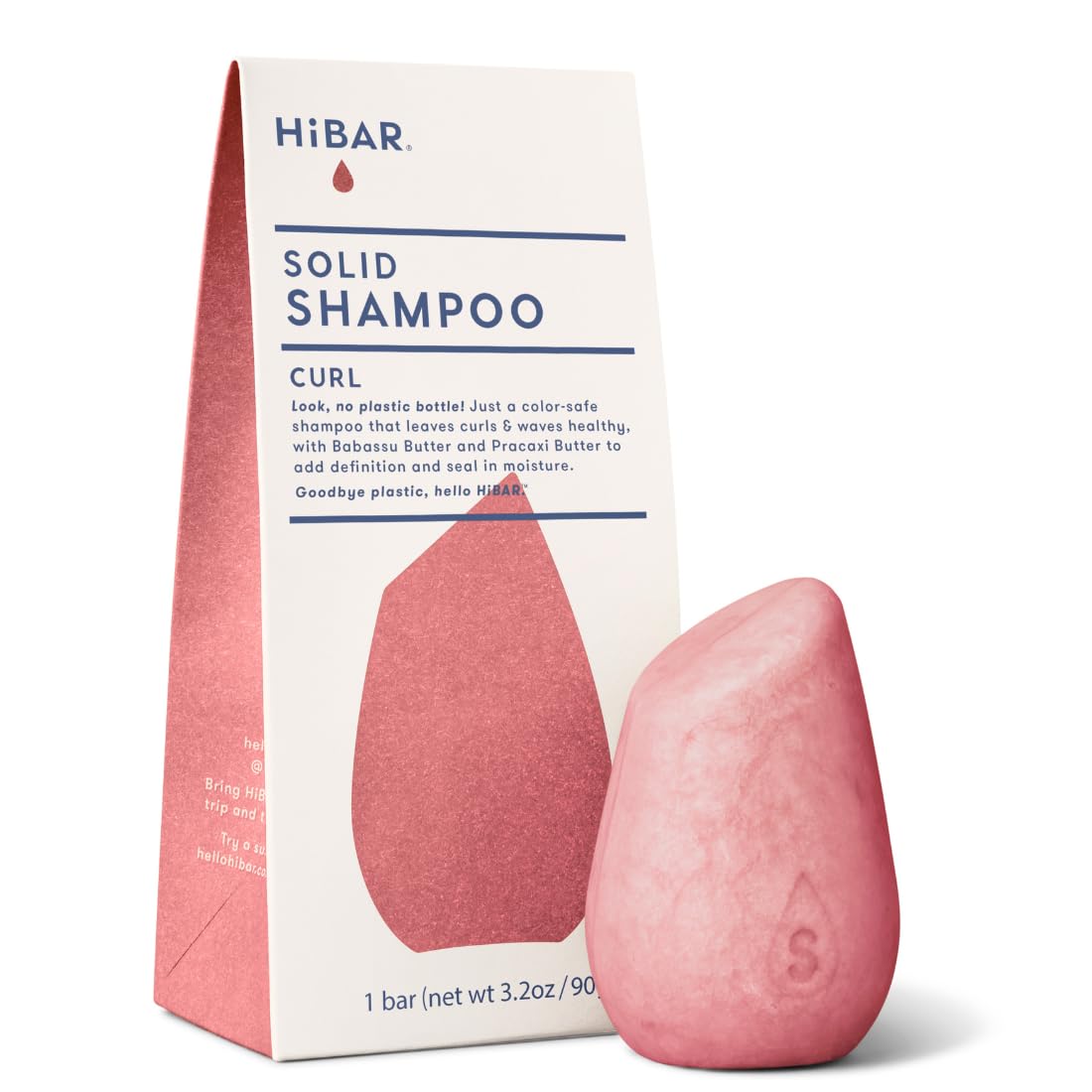 HIBAR Curl Shampoo Bar — Define, Cleanse & Nourish Curly Hair (Plastic-Free, Vegan)