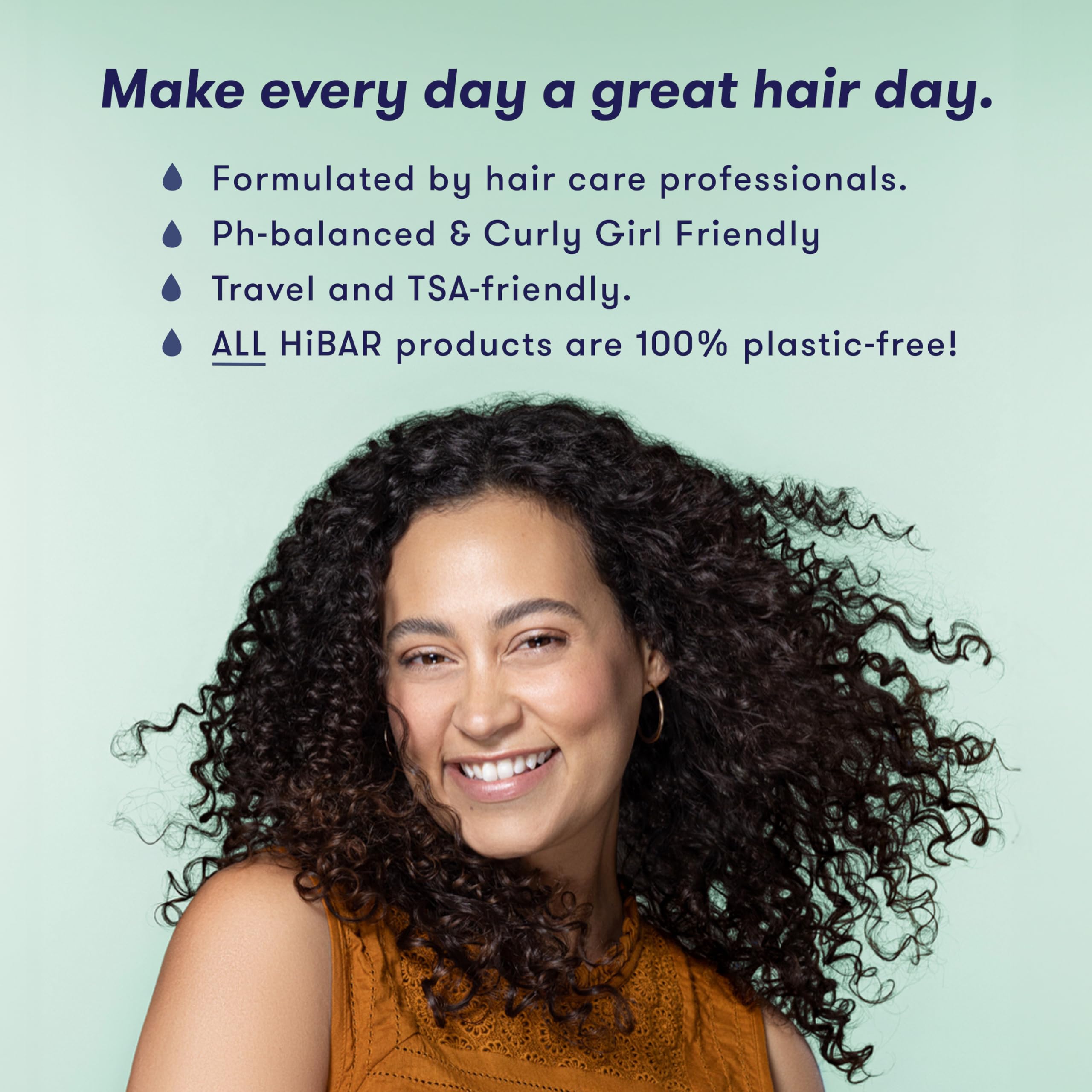 HIBAR Curl Shampoo Bar — Define, Cleanse & Nourish Curly Hair (Plastic-Free, Vegan)