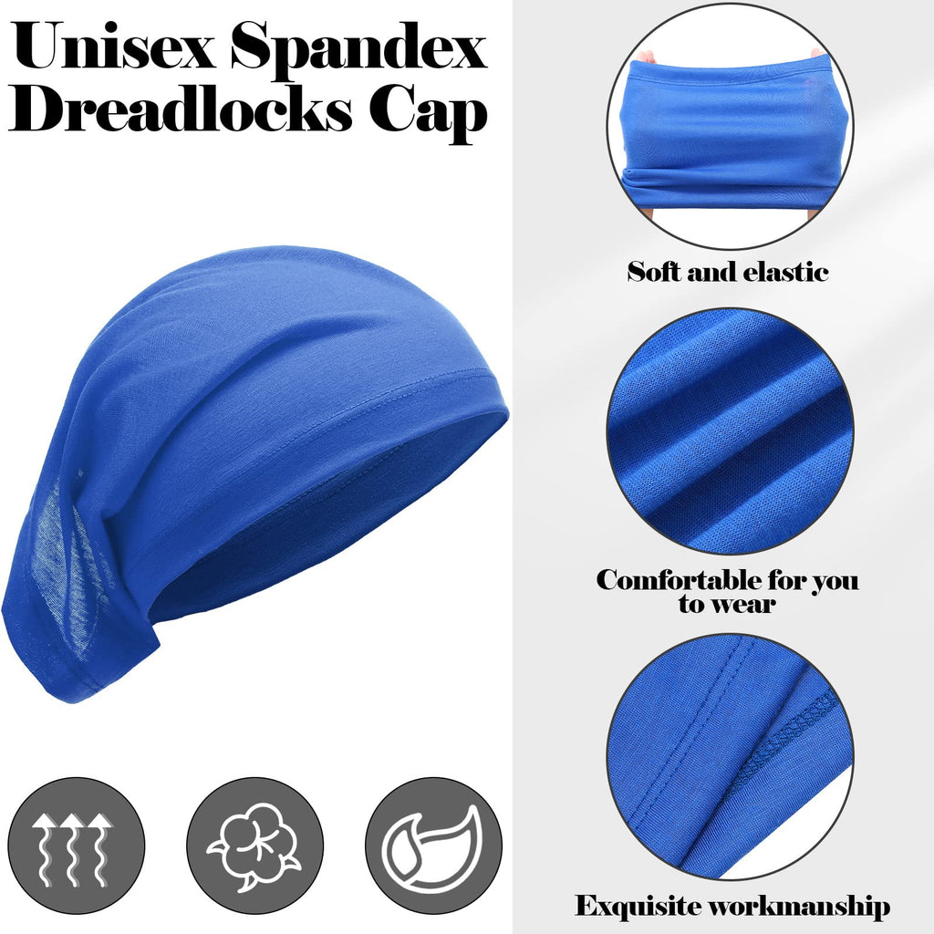 Hicarer 16-Pieces Unisex Dreadlock Cap Set - Elastic Dread Durag for Men & Women