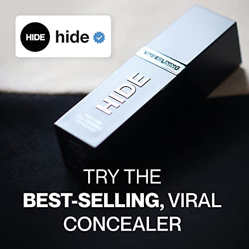 HIDE Liquid Concealer – Medium to Full Coverage, Oil-Free, Natural Beige