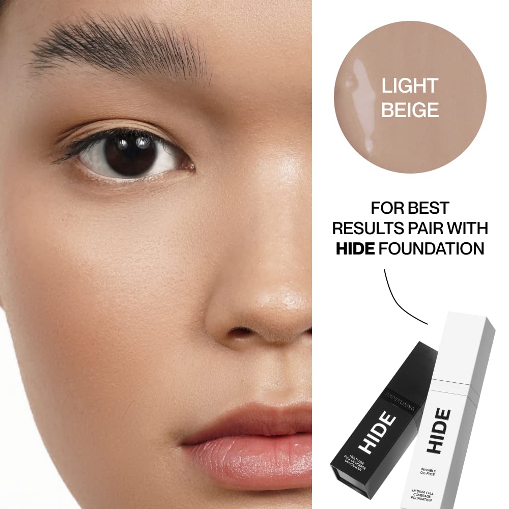 HIDE Multi-Use Full Coverage Concealer – Oil-Free, Long-Wearing, Vegan