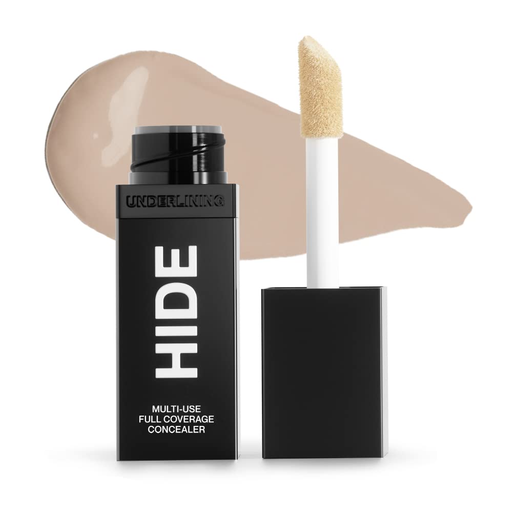 HIDE Liquid Concealer Linen — Buildable, Oil-Free Coverage