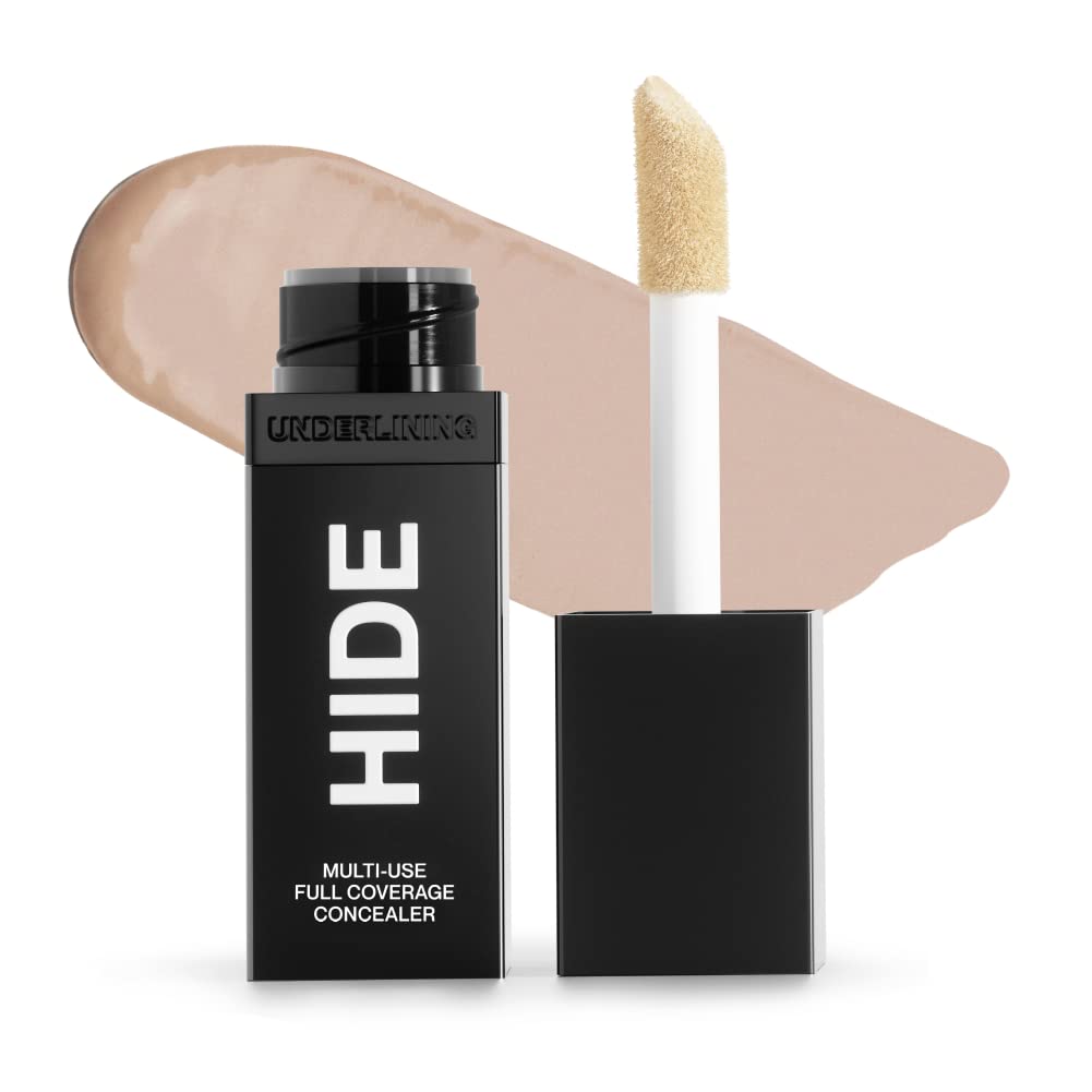 Hide Liquid Concealer – Porcelain, Medium to Full Coverage, Oil-Free (0.5 fl oz)