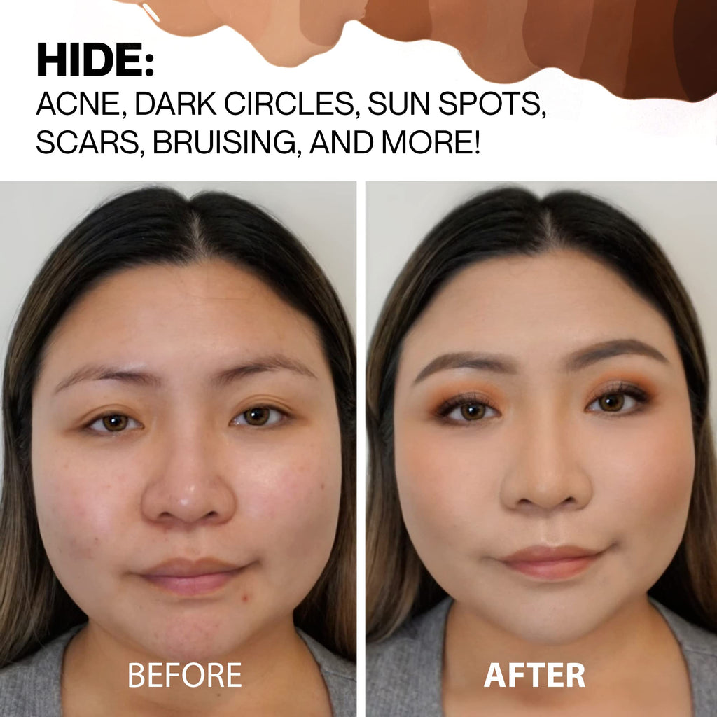 HIDE PREMIUM Liquid Foundation – Walnut | All Skin Types, Buildable Coverage, 12+ Hour Wear