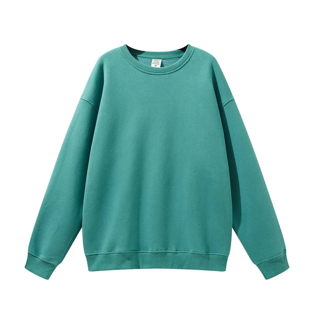 High Quality Crewneck Sweatshirt - Unisex Heavyweight Cotton for Autumn Style
