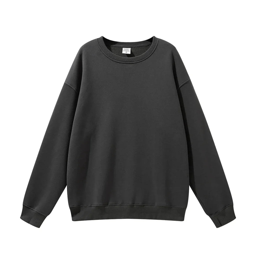 High Quality Crewneck Sweatshirt - Unisex Heavyweight Cotton for Autumn Style