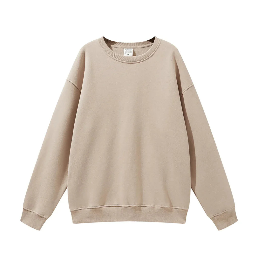 High Quality Crewneck Sweatshirt - Unisex Heavyweight Cotton for Autumn Style
