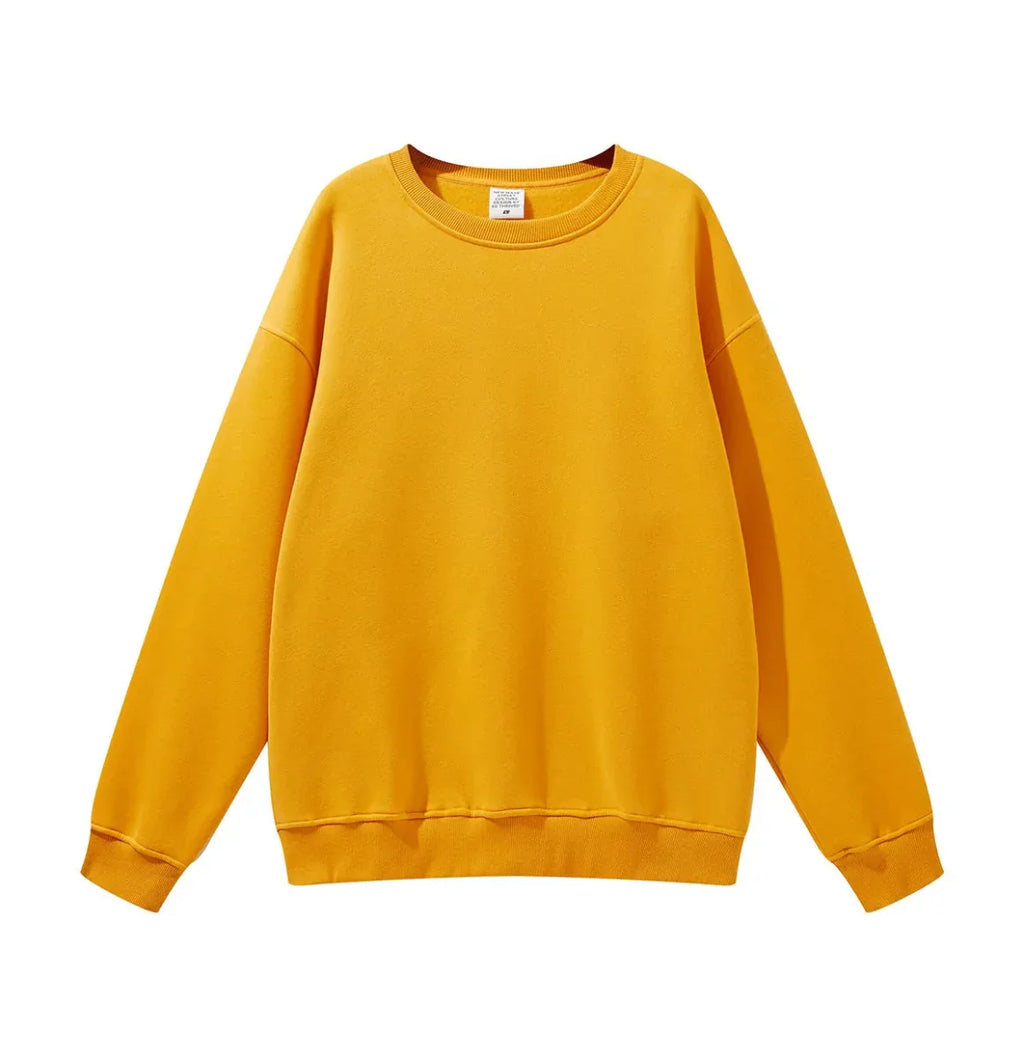 High Quality Crewneck Sweatshirt - Unisex Heavyweight Cotton for Autumn Style