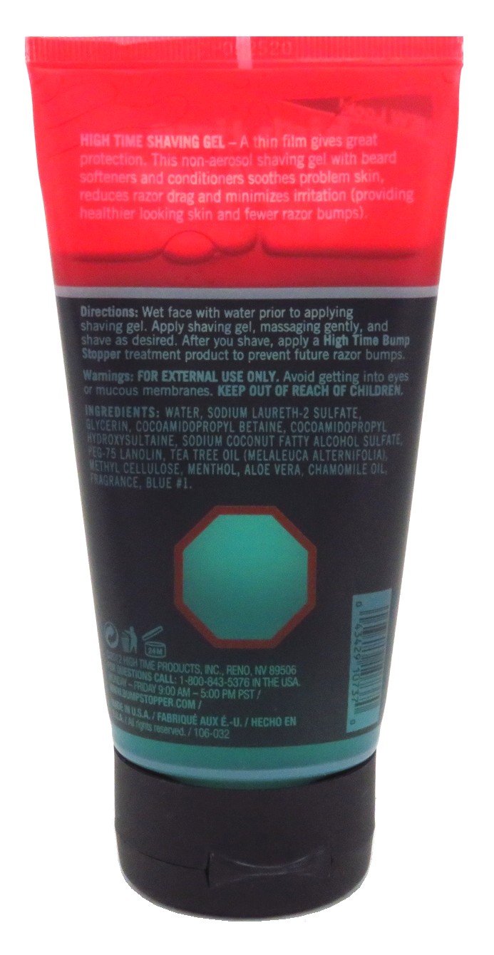 High Time Bump Stopper Shave Gel Arctic Haze – 6 Pack, 5.3 oz