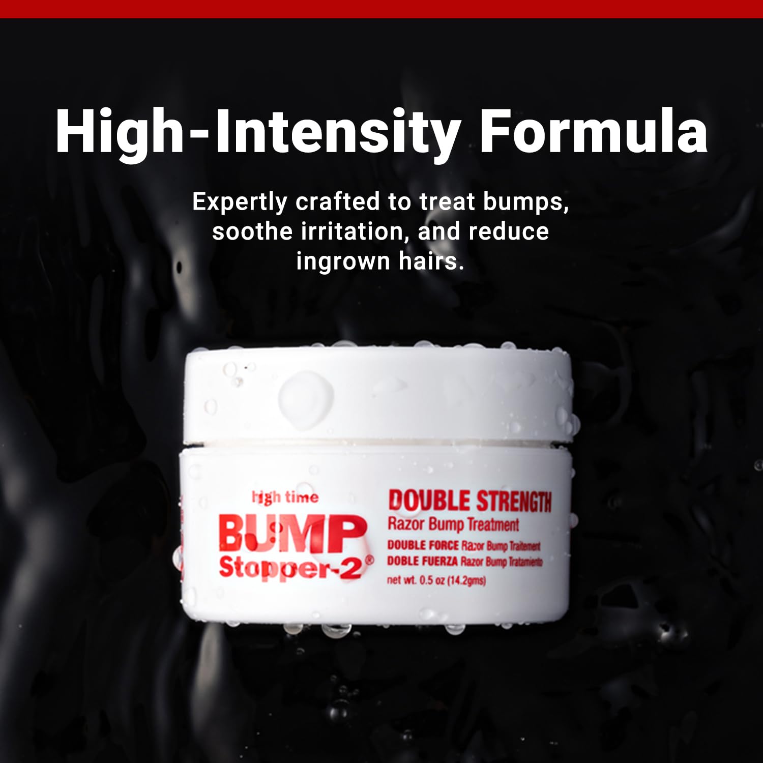Bump Stopper 2: Double Strength Razor Bump Treatment | High Time Men Aftershave 0.5 oz (9 Pack)