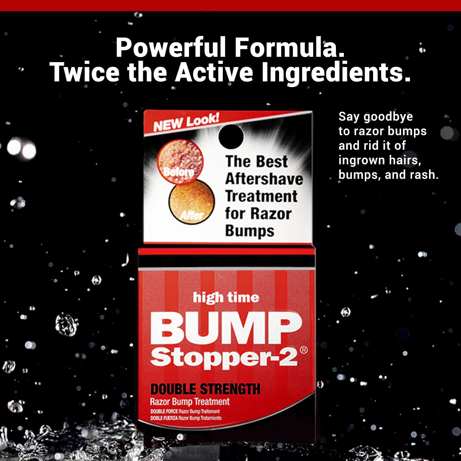 Bump Stopper 2: Double Strength Razor Bump Treatment | High Time Men Aftershave 0.5 oz (9 Pack)