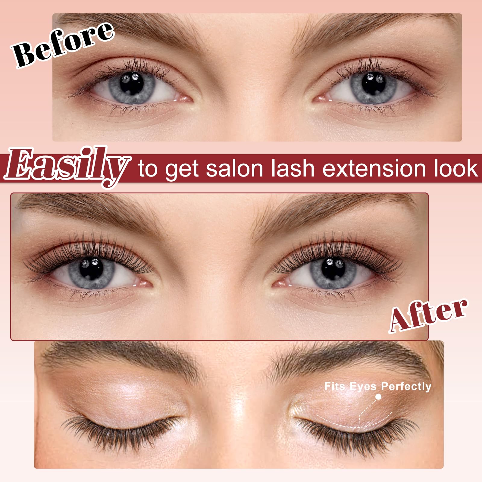 Higu clace Magnetic-Eyelashes Kit – No Glue Needed, Natural Look | GD-Soft-RC-E