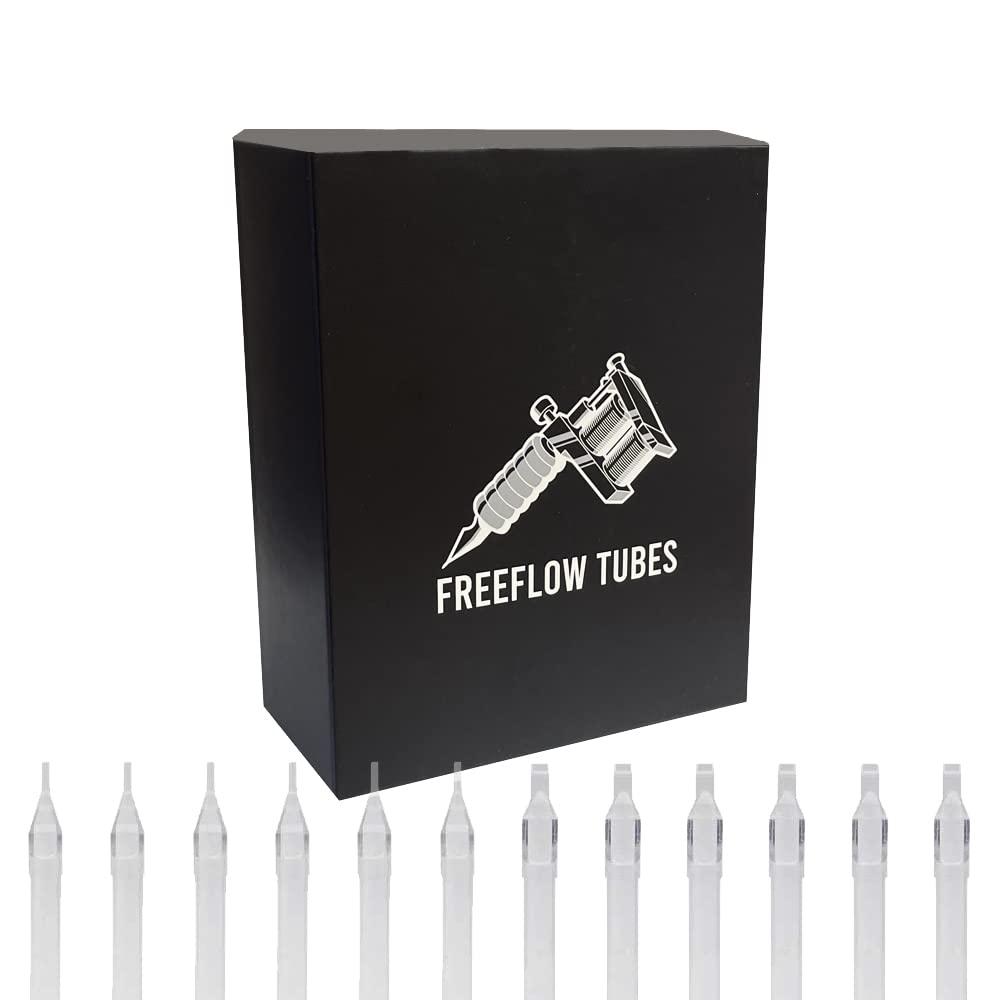 Hildbrandt FREEFLOW 14DT Diamond Tip Long Tattoo Tubes – Gripless, Disposable, Sterile