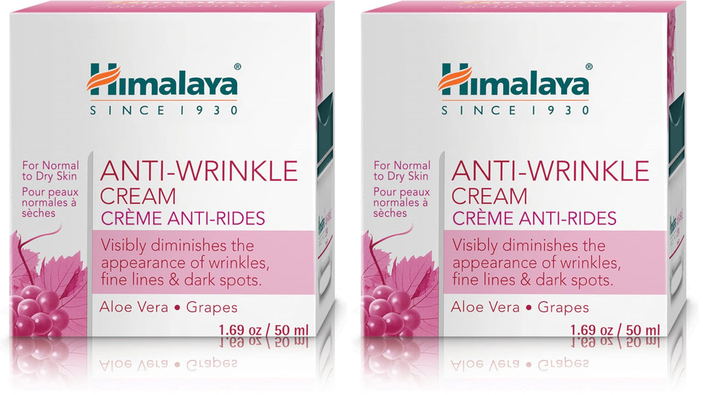 Himalaya Anti-Wrinkle Cream – Smooth Wrinkles, Fine Lines & Dark Spots, 1.69 oz (Pack of 2)