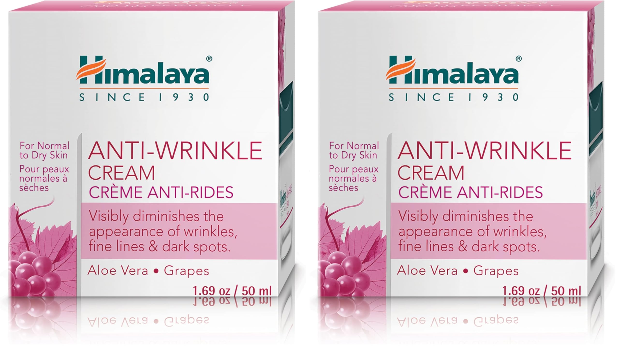 Himalaya Anti-Wrinkle Cream – Smooth Wrinkles, Fine Lines & Dark Spots, 1.69 oz (Pack of 2)