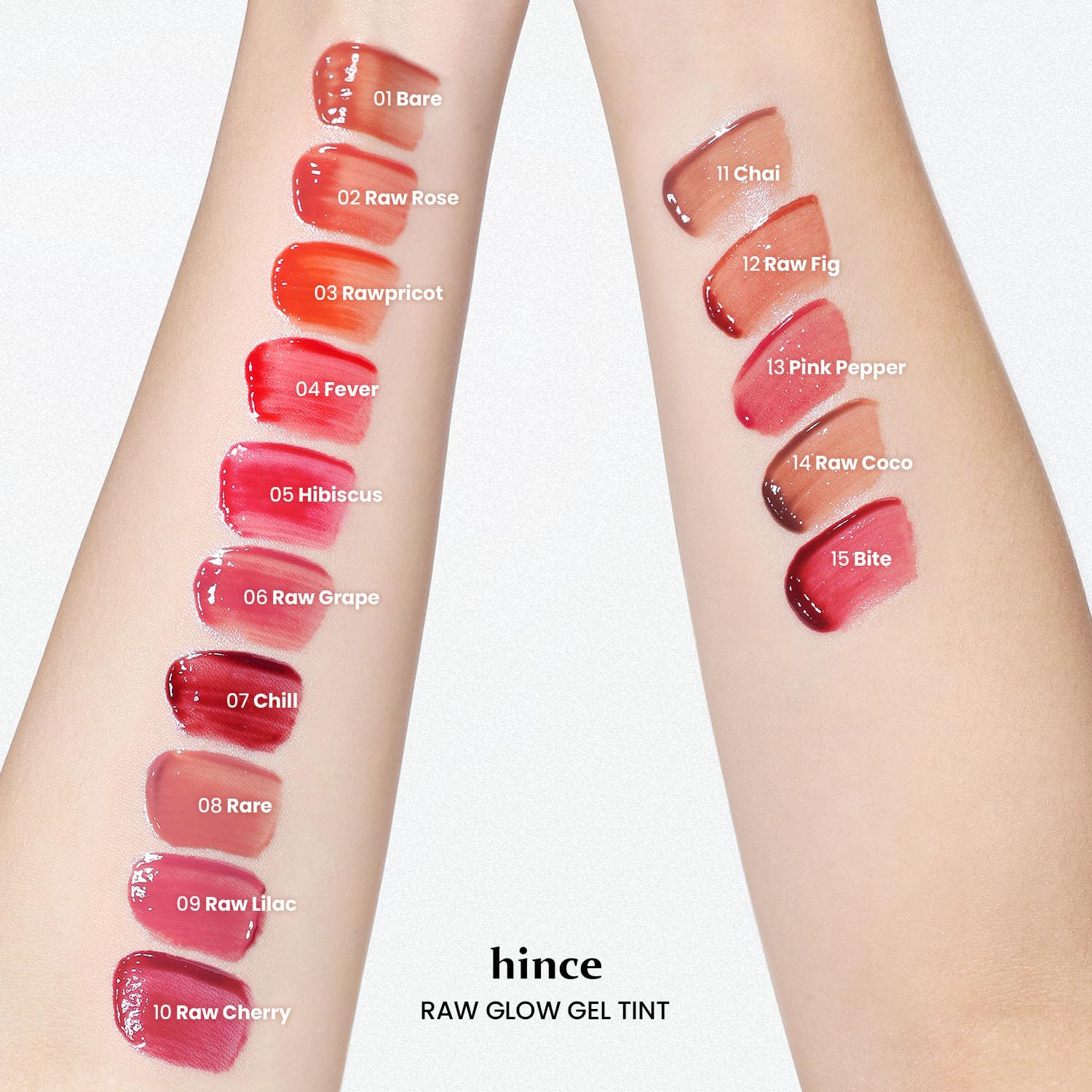 HINCE Raw Glow Lip Tint - StainGlazed Gloss, Hydrating, Non-Sticky, Vegan 0.13 fl oz (CHAI, 11)
