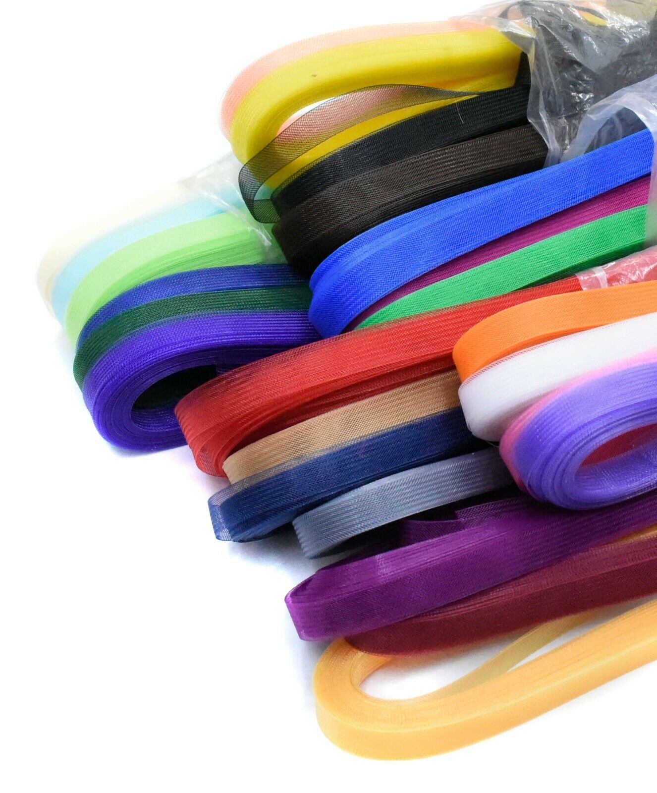 1.5 cm Flexible HorseHair Braid Trimmings Sinamay Fascinator Making Millinery Crinoline