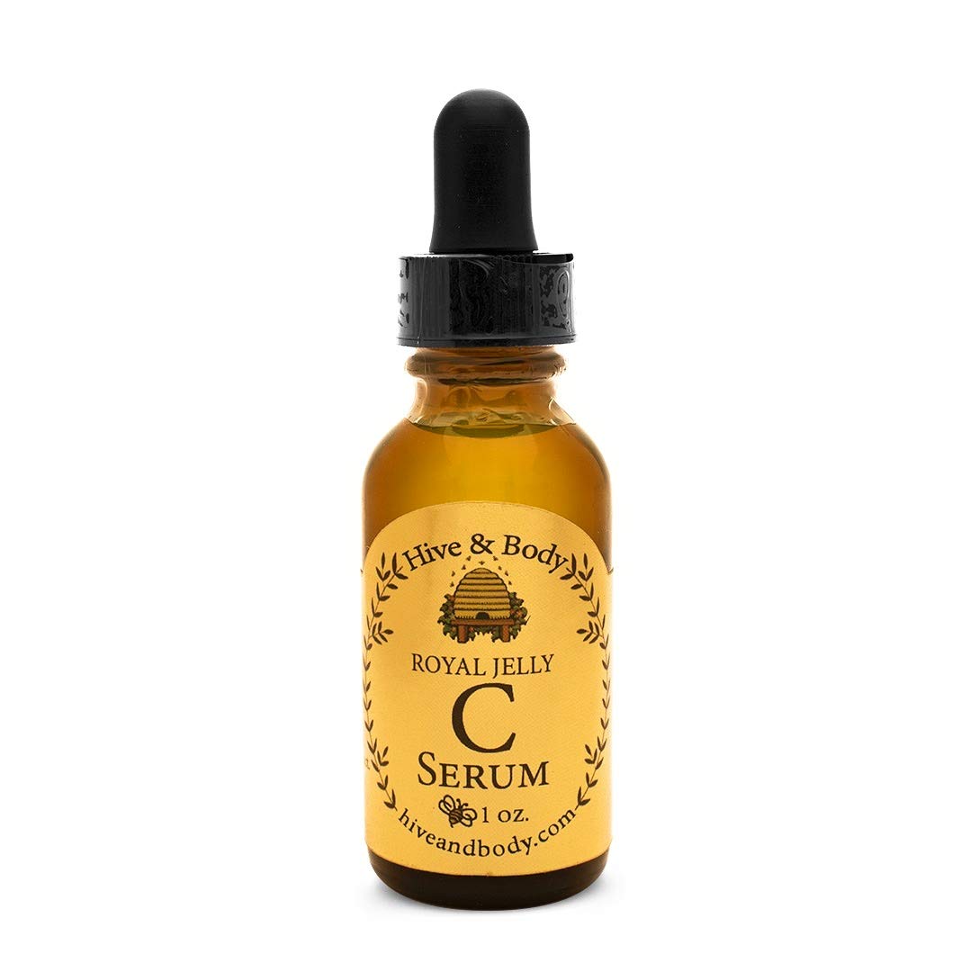Hive & Body Vitamin C Facial Serum with Royal Jelly, Jojoba Oil & Propolis - 1 fl oz