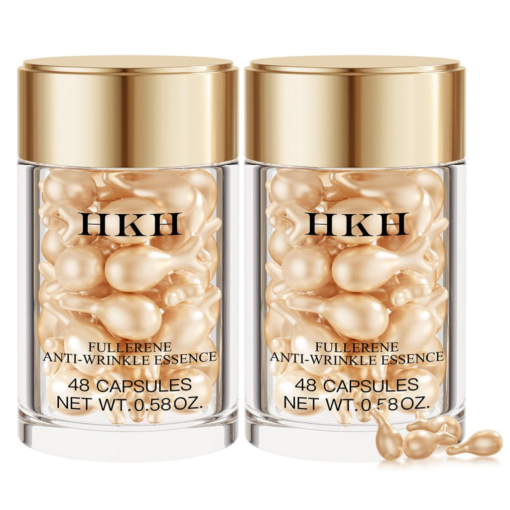 HKH Vitamin C Serum Capsules Set – 96 Morning Capsules | Hydrating Anti-Aging Face Serum