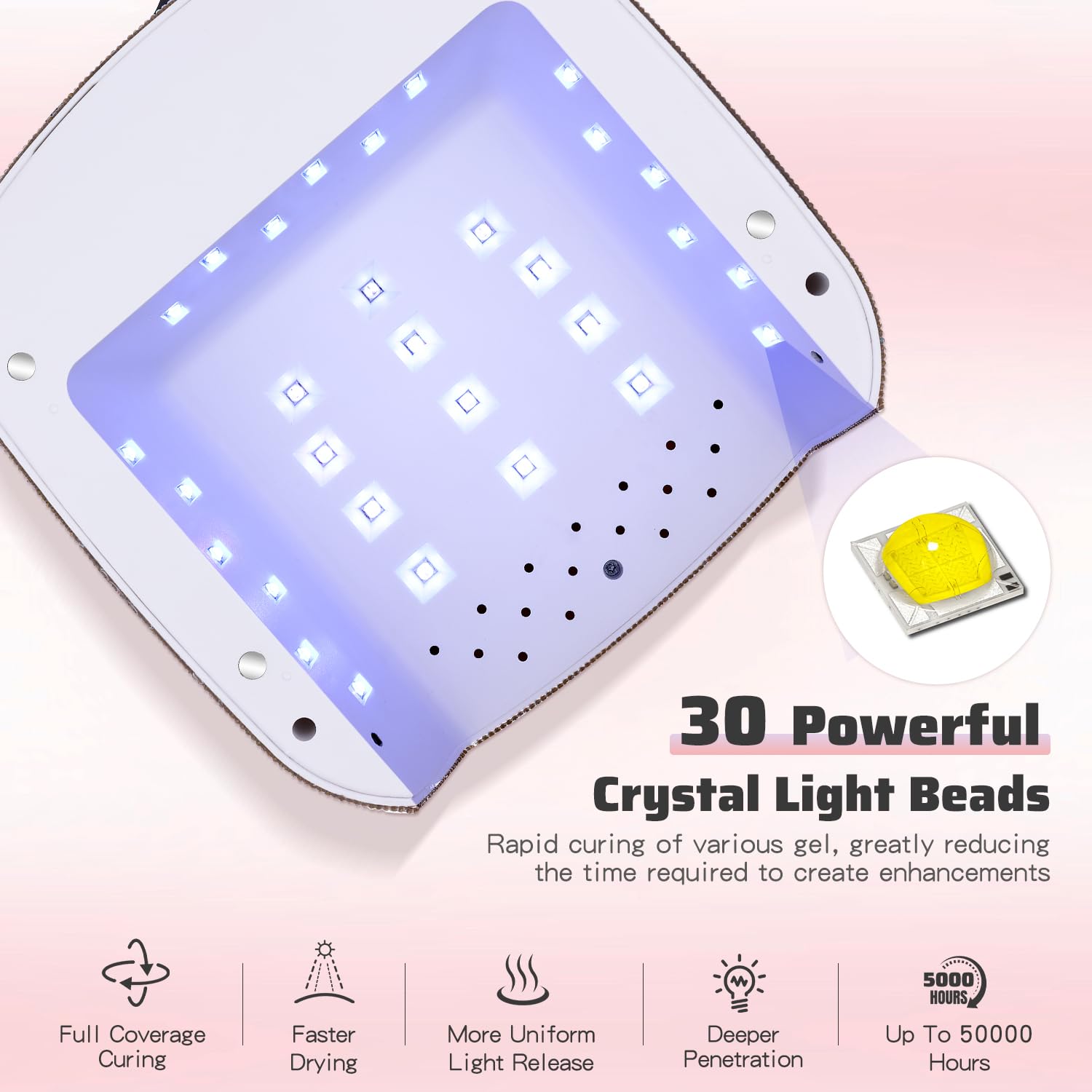 HNHFTT 2-in-1 Rechargeable Cordless Nail Lamp & Drill – 45000 RPM, Auto Sensor