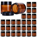 Hoa Kinh 4oz Amber Glass Jars with Lids – 30 Pack Airtight Cosmetic Containers