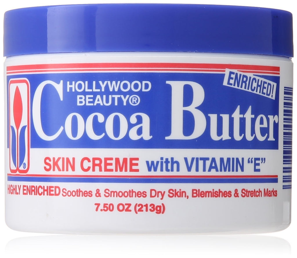 Hollywood Beauty Cocoa Butter Skin Creme 7.5 oz Pack of 5 – Rich Hydration