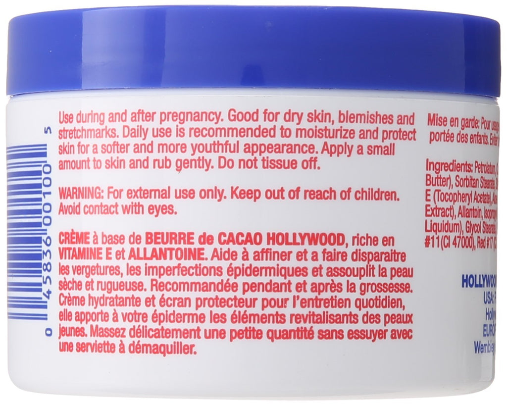 Hollywood Beauty Cocoa Butter Skin Creme 7.5 oz Pack of 5 – Rich Hydration