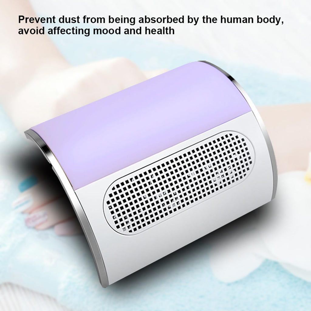 Hombasing Nail Dust Collector 80W – Dual Fan Vacuum for Acrylic Nails