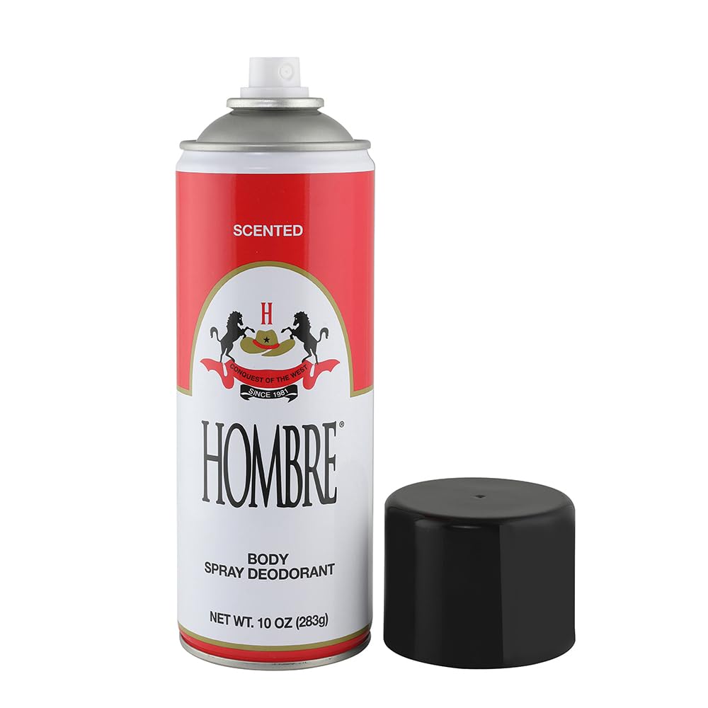 HOMBRE Red Deodorant Spray 10oz – 3 Pack with 80% More Product