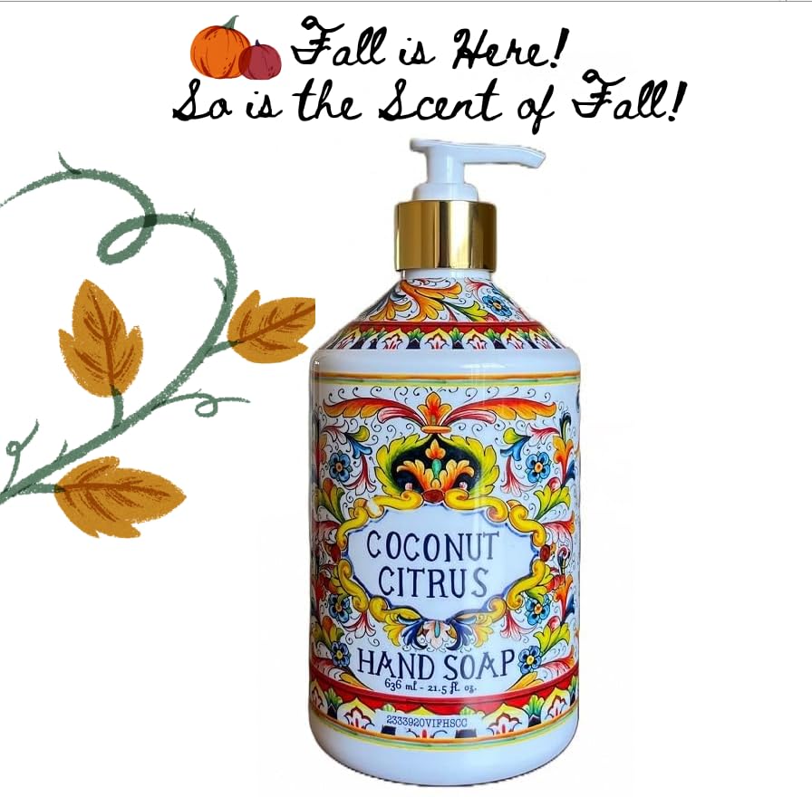 Home and Body Company Hand Soap – Villa Flora Collection 4-Pack, 16 oz Bottles
