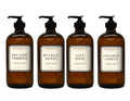 Apothecary 101 Hand Soap Set – 4 Scents in Amber Glass, 16 oz | Home & Body Company