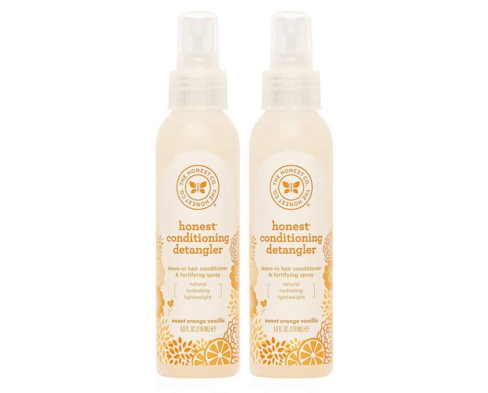 The Honest Company Honest Conditioning Detangler – Sweet Orange Vanilla, 4 Ounce (2 Bottles)