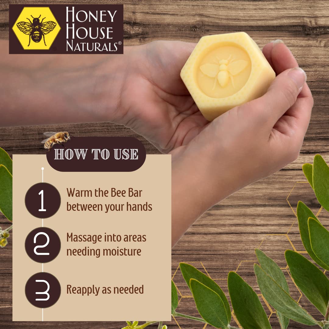 Honey House Naturals 2 Piece Gift Set – Lotion Bar & Mango Lip Butter – Made in USA (Variant Name, Pack of 2)