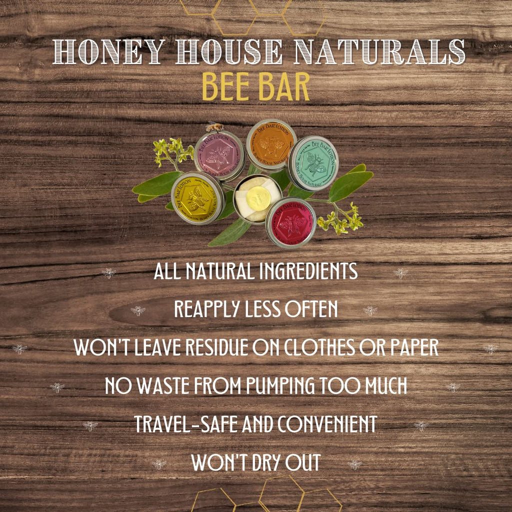 Honey House Naturals 2 Piece Gift Set – Lotion Bar & Mango Lip Butter – Made in USA (Variant Name, Pack of 2)