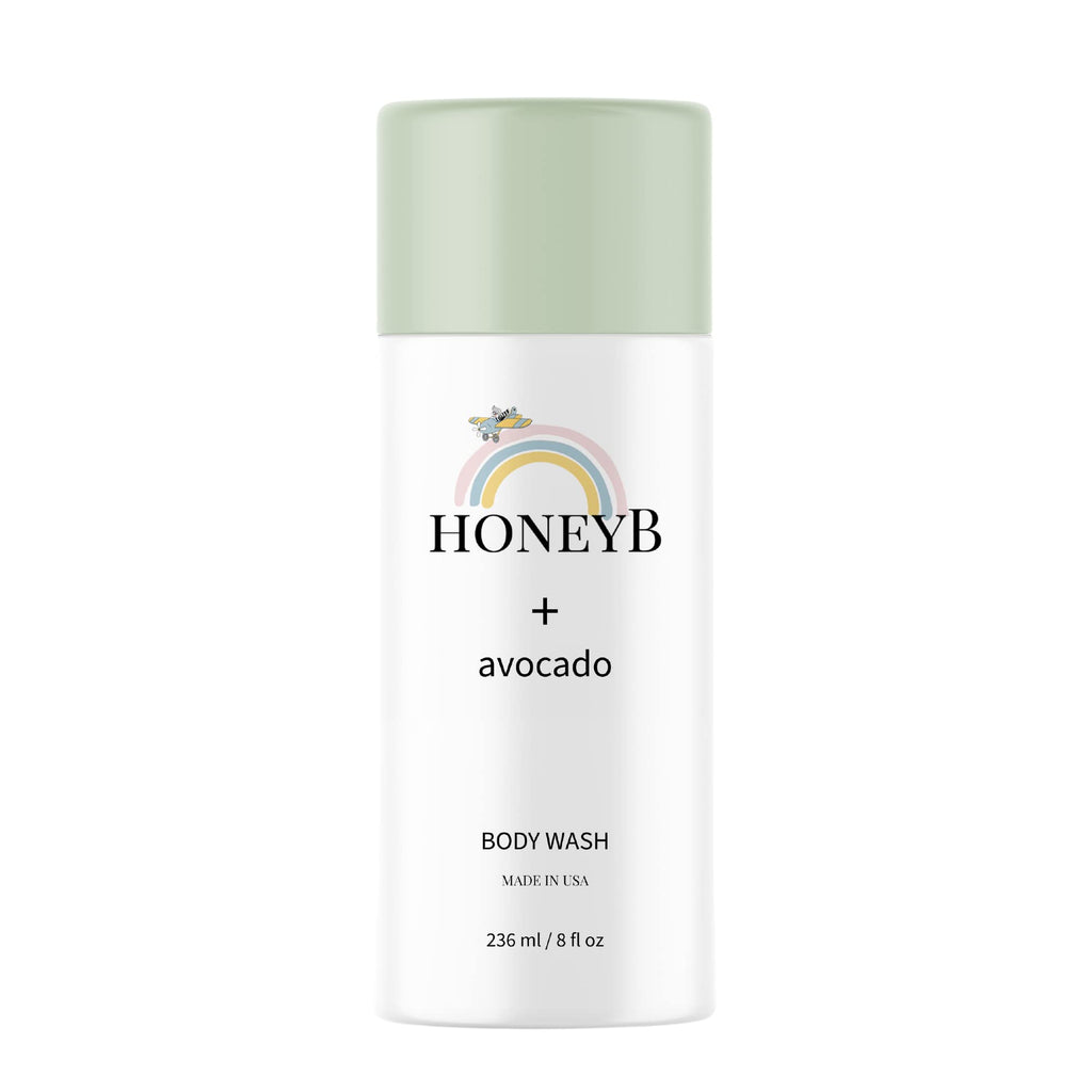HoneyB Baby Wash & Shampoo with Avocado Oil | Gentle, All-Natural Baby Skincare