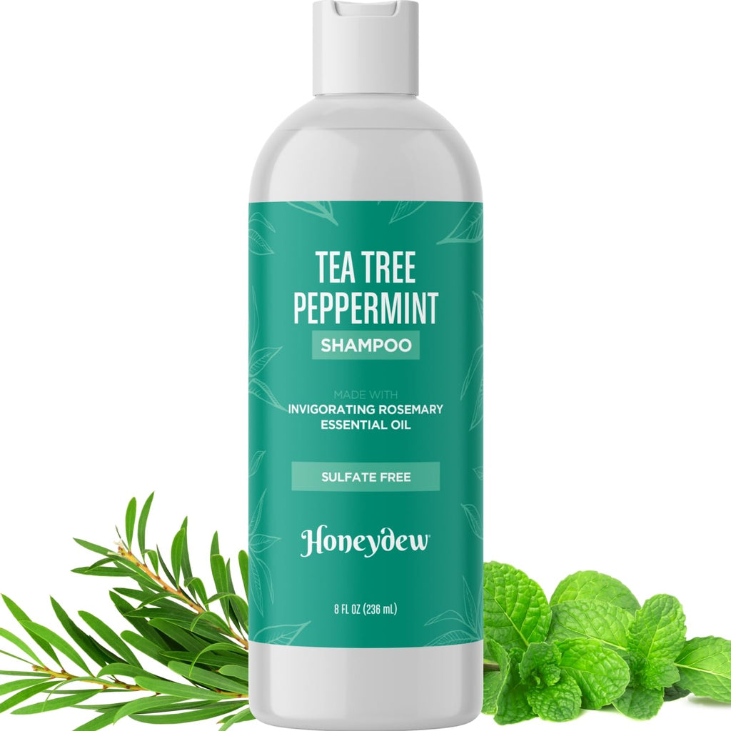HONEYDEW Invigorating Tea Tree Mint Shampoo for Oily Hair – Rosemary Mint Clarifying Formula