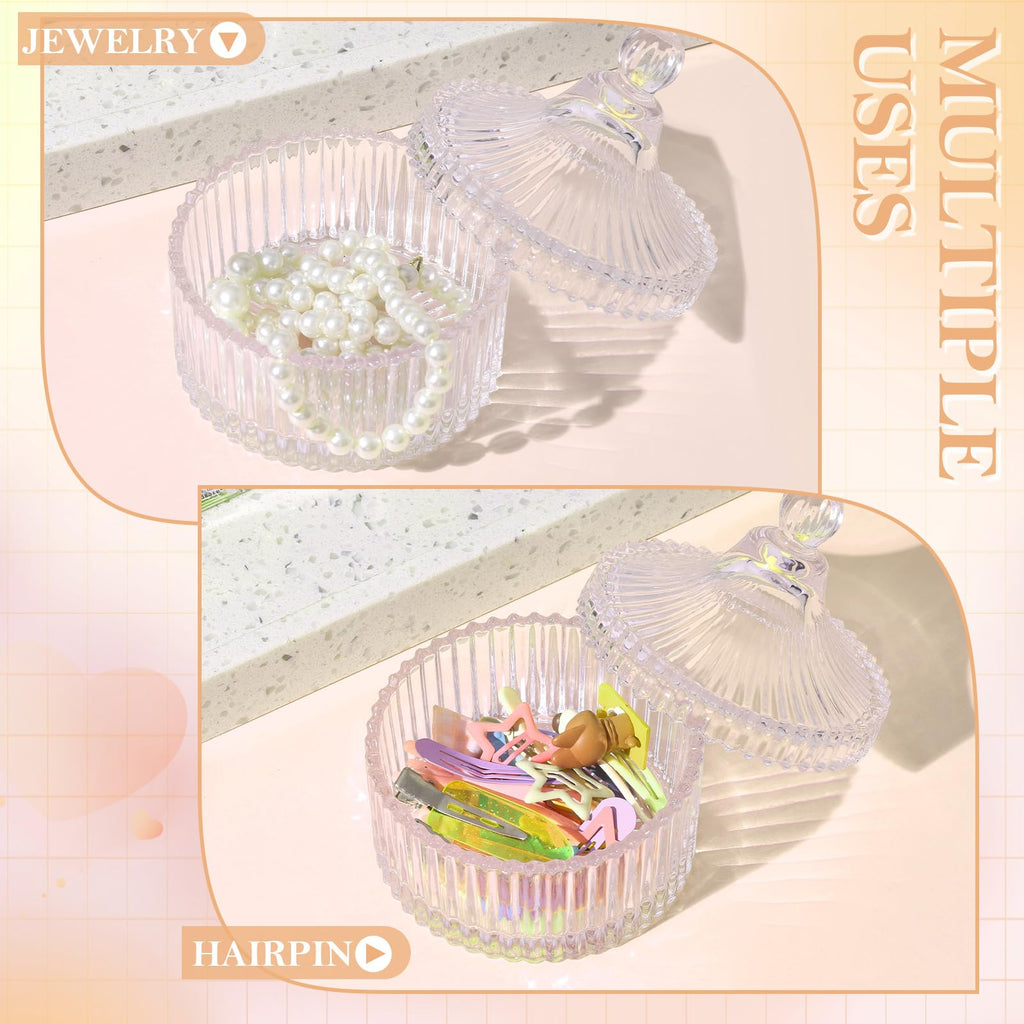 HONSIO Large Body Powder Puff with Crystal Case – Beige, 3.54 Inch