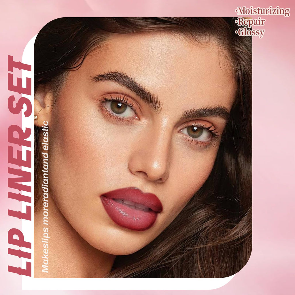 HOSAILY Peel Off Lip Liner Stain Tattoo – Long-Lasting Waterproof Lip Color & Gloss Duo