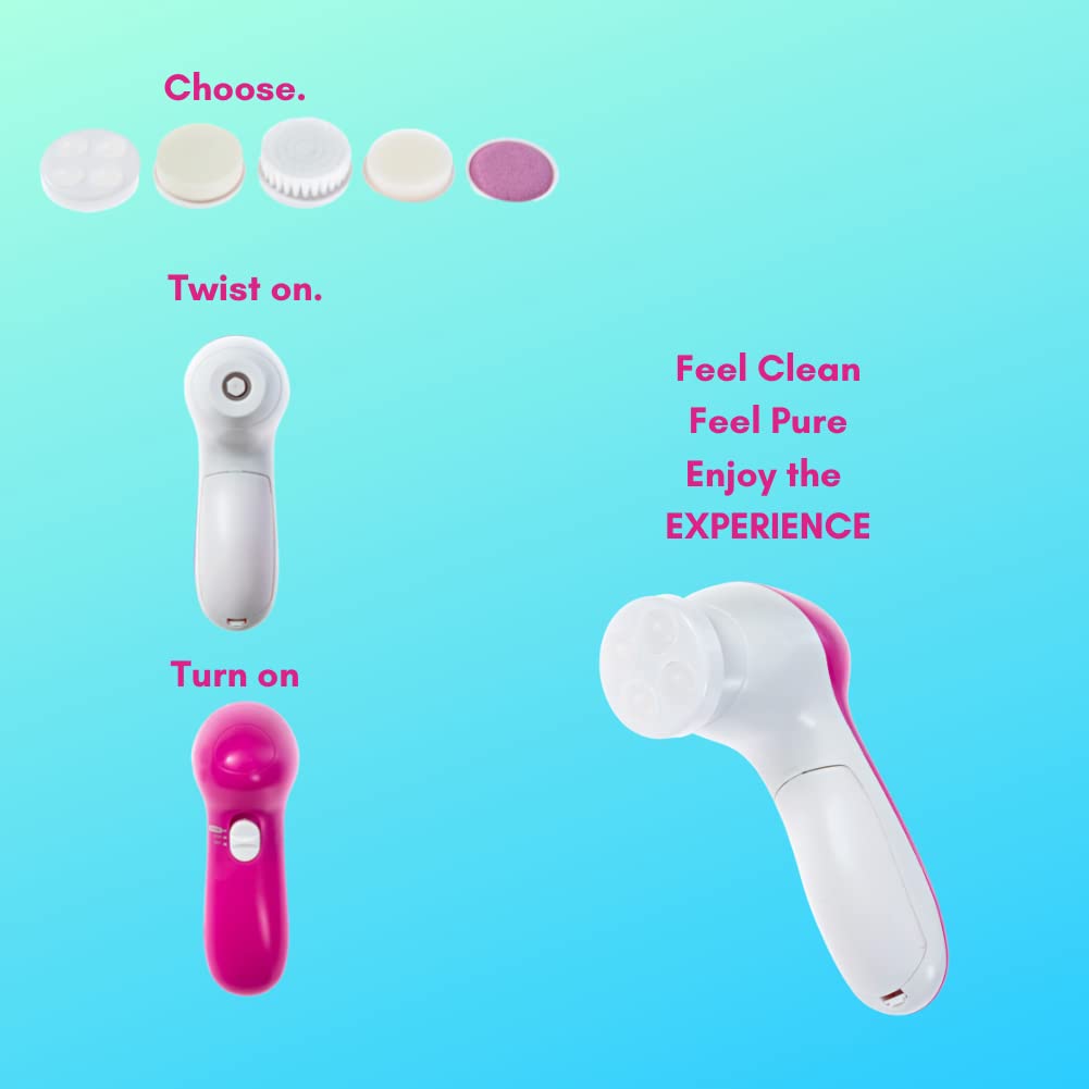 Hot Focus Kids Spa Kit for Girls – Deluxe Spa Day Set with Facial Cleanser Machine & Mud Mask
