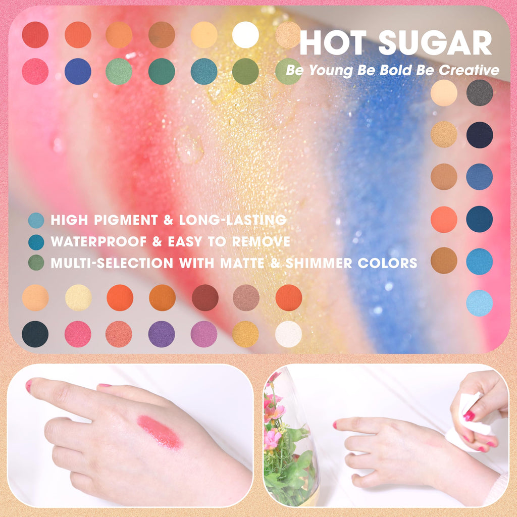 Hot Sugar Teen Makeup Kit with Train Case (Pink) – Portable Beginner Set