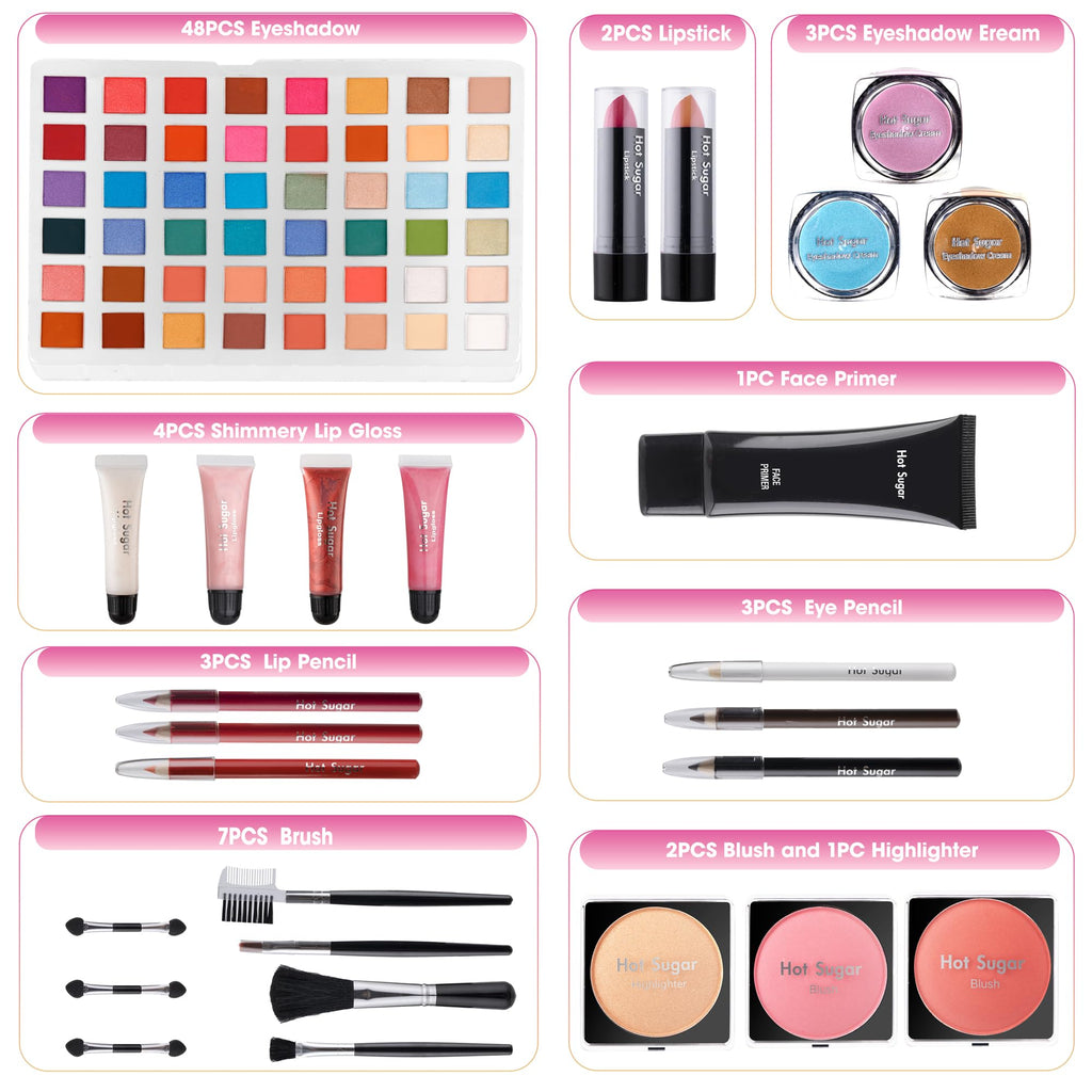 Hot Sugar Blue Diamond Makeup Kit – All-in-One Starter Set for Teens & Beginners