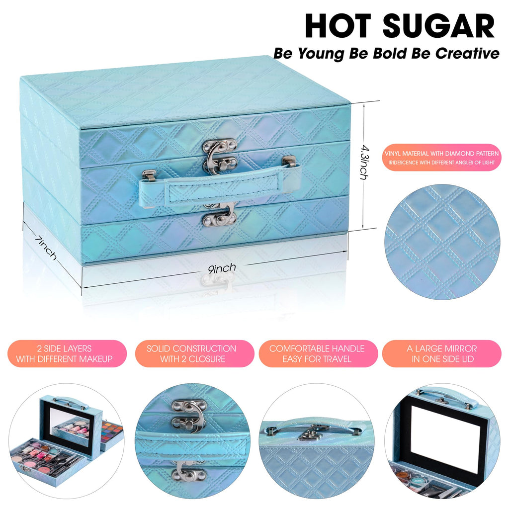Hot Sugar Blue Diamond Makeup Kit – All-in-One Starter Set for Teens & Beginners