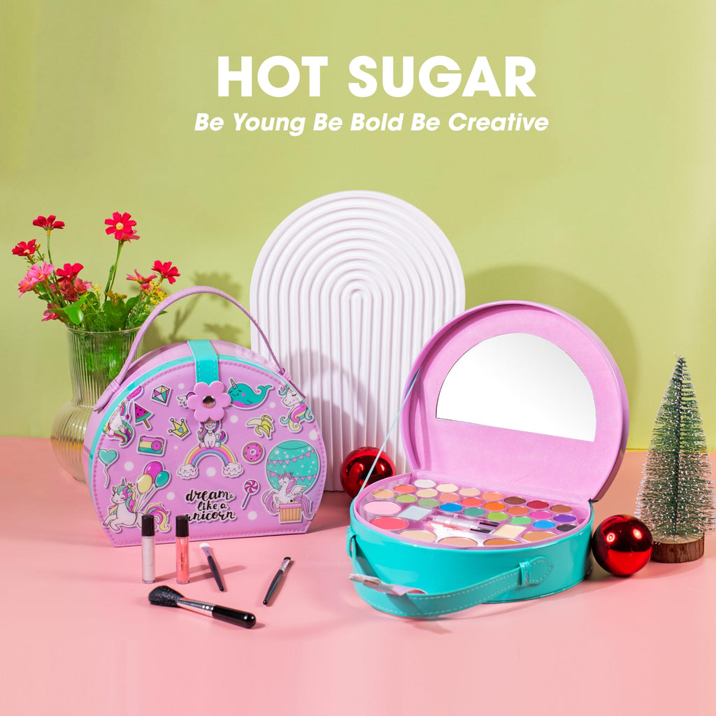 Hot Sugar Kids Makeup Kit – Unicorn Gift for Girls (Green)