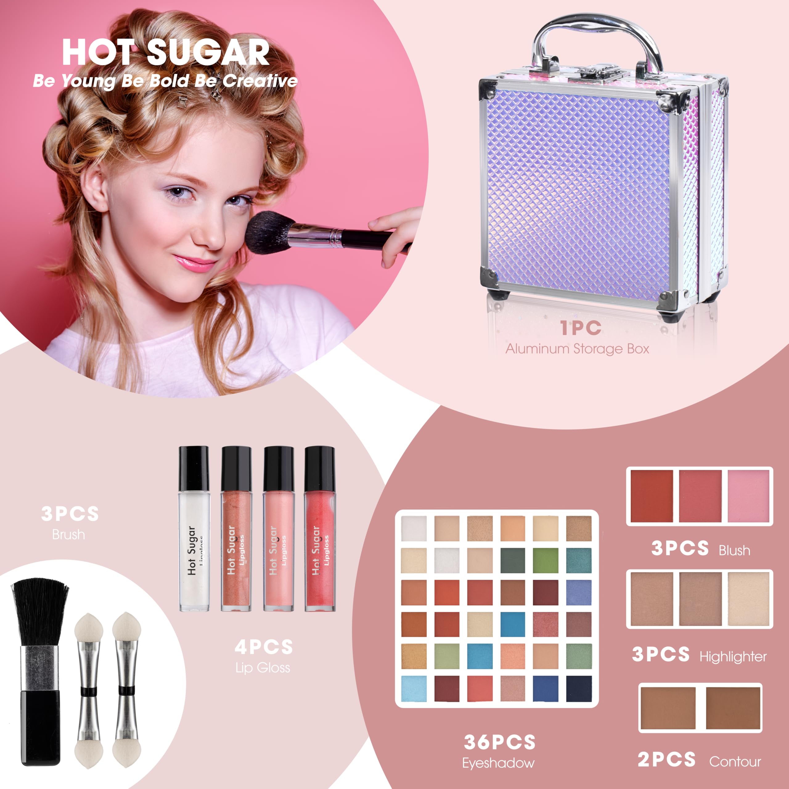 Hot Sugar Mermaid Makeup Kit for Girls 4–15 | All-in-One Teen Makeup Set