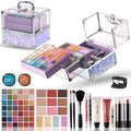 Hot Sugar Teen Makeup Kit for Girls 13-15 – 42-Piece Colorful Set with Purple Train Case