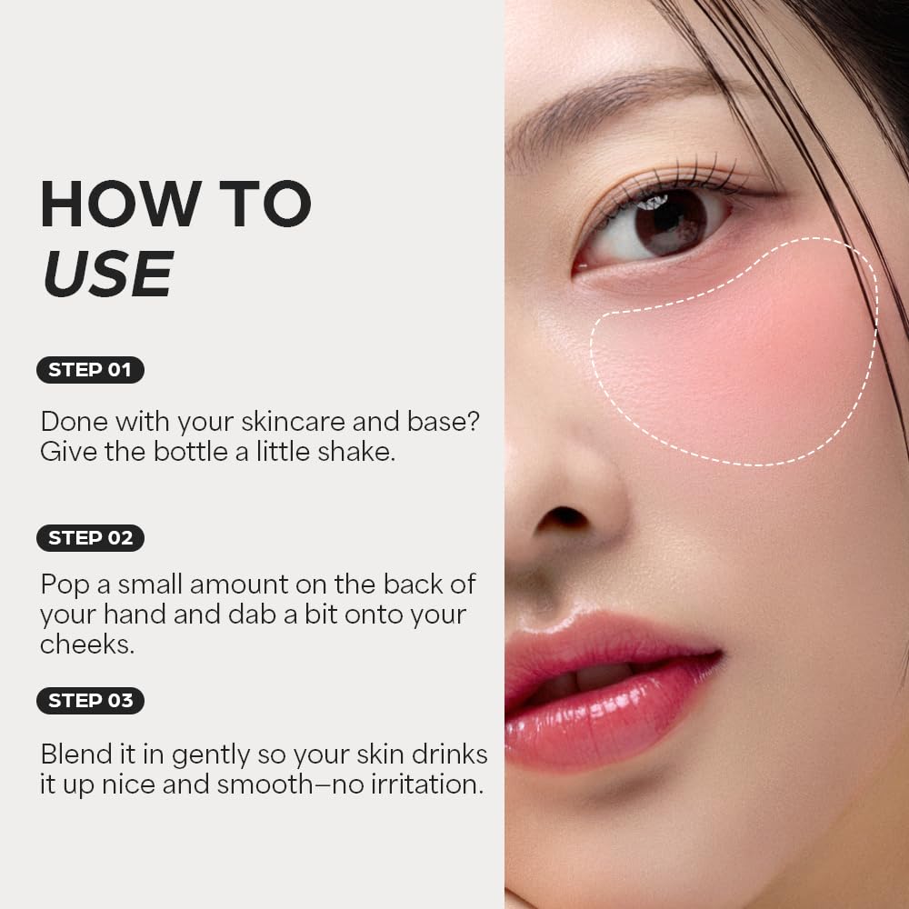 House of Hur Moist Ampoule Blusher — 50% Moisture Essence, Hydrating & Long-Lasting (Berry Purple) | 0.68 fl oz